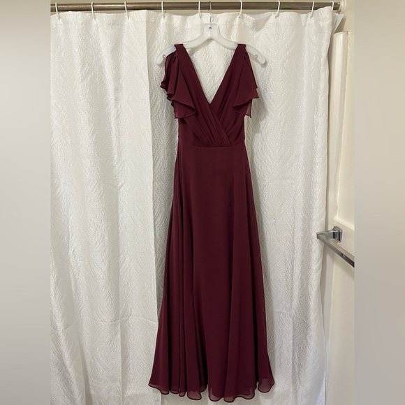 Wine bridesmaid/ wedding guest dress - Picture 1 of 2